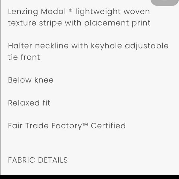 NWT prAna Midi Halter Flowy Sundress - Picture 8 of 14